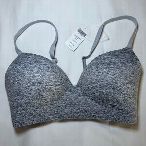 New/WT Soma 34B Bra Blurred Graphite Enbliss Wireless Stretch Back Close Padded